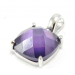 Les Tr&eacute;sors De Lily [G5623] - Pendentif Argent 'Linda' violet lilla