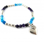 Les Tr&eacute;sors De Lily [K7635] - Bracelet 'Min&eacute;ralia' bleu violet sinine
