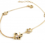 Altesse [L0095] - Bracelet Argent 'Fleur Lumi&egrave;re' dor&eacute; kuld