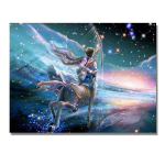 5D Teemantmaal 12 T&auml;htkuju teemanttikandiga t&auml;htkuju t&auml;htkujuline maastiku ristpistes 20X30CM