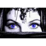 3D DIY Teemanttikandid Ristpistega  Blue Eye Beauty  Teemantmaaling Kodukaunistus 20X30CM