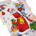 5D teemantmaali v&otilde;lu, DIY k&auml;sit&ouml;&ouml;komplekt t&auml;isruudu puuriga teemanttikandid portree kodukaunistus Full Round (20X30CM)