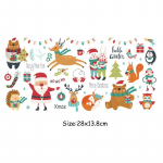 Big Sheet Christmas Elements Thermal Kleebised Soojus&uuml;lekanne Ise ise pestav T-s&auml;rk Teksad Kaunistus Uus moodne lilleplaaster 28x13.8 cm
