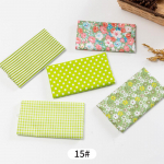 5 tk / partii Tr&uuml;kitud Patchwork Doll K&auml;sitsi valmistatud aksessuaarid Puuvillane kangas Lillekangad isetegemiseks 15
