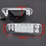2tk auto tagumine suure heledusega valge LED numbrim&auml;rgi tuli Kia Rio 2005-2011 Rio5 2006-2011 jaoks valge