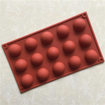 15 poolringikujulist mousse silikoonvormi Prantsuse magustoiduvorm DIY &scaron;okolaadist silikoonvorm k&auml;sitsi valmistatud seebivormid