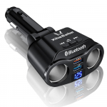 2 pistikupesa auto Bluetooth laadija adapter kahe USB pordiga autolaadija vabak&auml;e FM saatja autokomplekt MP3 m&auml;ngija