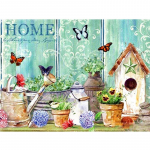 5D DIY teemantmaaling linnumaja teemanttikandid liblikas mosaiik ristpistes n&auml;put&ouml;&ouml; kivikivist kodukaunistus Full Round 20x25CM