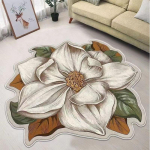 1-osaline lillevaip Vannitoa imav libisemiskindel matt Bauhinia Blue Lotus elutuba Magamistoa Garderoobi jalapadi 80*80cm