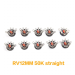 10 tk raadio potentsiomeeter Rv12Mm B103 B503 v&otilde;imsusv&otilde;imendi helitugevuse potentsiomeeter 50K straight