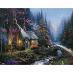 5D DIY teemantmaali maastik, tuletorn, ristpistes komplekt, t&auml;isteemanttikandid p&auml;ikeseloojangu meremosaiikpilt kivist kingitus Full Round 20x30CM