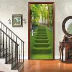 Isekleepuvad uksekleebised 3D tapeet Vin&uuml;&uuml;l eemaldatavad veekindlad seinamaalingud siseuste jaoks kodukontori kaunistamiseks 77x200cm