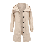 Naiste tuulepluus kapuutsiga n&ouml;&ouml;biga lahtine &uuml;lisuur vabaaja tuulejope veekindel v&auml;lir&otilde;ivas pikk vihmamantel Jooksmine &otilde;ues jalutamiseks tuulekindel jope M khaki