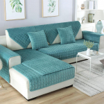 Paksendatud flanell-diivanir&auml;tik Korea nelja hooaja libisemisvastane diivanipadja katter&auml;tik poolvalmis toode 70*70CM