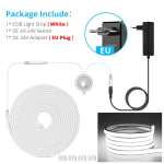 Nutikas PIR liikumisandur koos COB LED-neoonvalgusribaga 24 V veekindel lamp magamistuppa koridoris WC turvalisus &ouml;&ouml;valgustus 5M