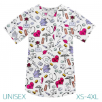 Haigla t&ouml;&ouml;vormid Meditsiine Hammaste Tr&uuml;ki V-kaelusega pluus Hambakliinik Vormiriietus Medical Nurse l&uuml;hikeste varrukatega Scrub Tops XXL
