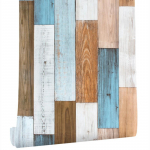 Retro 3D maal&auml;hedane puidust kooritud ja pulgaga tapeet isekleepuv kontaktpaberist eemaldatav veekindel tapeet m&ouml;&ouml;bli katmiseks 45cm*6M