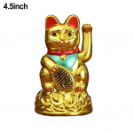 Lucky Waving Cat Lucky Cat plastist kutsuv Maneki Neko 4.5inch gold