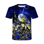 Heavy Metal Skull Man T-s&auml;rk Punk Festival Rock 3D digitaalne printimine vabaaja s&auml;rk Suurem&otilde;&otilde;tmeline Hip Hop l&uuml;hikeste varrukatega O-kaelusega T-s&auml;rk L