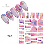 Dekoratiivne Nail Art Nail Ornaments Kleebis ei pleekib Hea haardumine Pikaajaline J