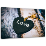 L&otilde;uendiprint Love Heart Vintage 60x40 pruun