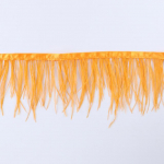 1 jardi kvaliteetne jaanalinnusulgede &auml;&auml;ristega lint 8&ndash;10 m / 3&ndash;4 tolli laiusega &otilde;mblust&ouml;&ouml;d, kaunistused, kohandatud 8-10 CM Trim helehall v&auml;rv