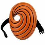 Kvaliteetne Tobi Akatsuki Uchiha Obito Cartoons Mask Masquerade Cosplay Full Face Party Resin Mask 22x15cm