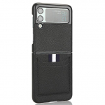 S&otilde;rmej&auml;ljeta &otilde;huke nahast telefoni&uuml;mbris Samsung Galaxy Z Flip 4 5g Flip3 Flip4 Flip 3 Zflip4 kaarditasku matt &uuml;mbrisele for Samsung Z Flip punane