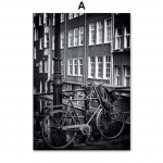 Mustvalge seinakunst l&otilde;uendimaal Pariisi t&auml;navat&uuml;druku foto P&otilde;hjamaade plakatid ja tr&uuml;kised Seinapildid elutoa sisekujunduseks A4 21x30cm No Frame