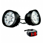 Mootorratta esitulede udutuled esituled 6 LED 12 V mootorrataste kohttuled 1 pair and 1 piece switch