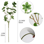 4 tk kunstlikud rohelised varred viigipuu varred, viigipuu oks kunstlikud viigipuu oksad leht, kunsttaimed kodu kontori dekoratsiooniks 65cm roheline