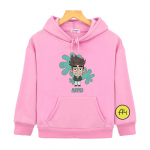 Kaup A4 VladA4 Prinditud Pusad Kawaii Cartoon Graphic Laste Pusa pikkade varrukatega poistele ja t&uuml;drukutele Pulloverid Kapuutsiga topid Armsad 130 roosa