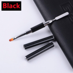 Geelpintsel ja korjaja, 2 IN 1 disain k&uuml;&uuml;nehari ja spaatel, geelk&uuml;&uuml;neharja t&ouml;&ouml;riist akr&uuml;&uuml;lk&uuml;&uuml;nte pikendamise geeli jaoks must