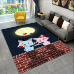 3D-armas kassi multifilmi vaip, vaibavaip kodu elutoa diivanile, k&ouml;&ouml;gi uksemati kaunistamiseks, Kid Play libisemiskindel p&otilde;randamatt 100cm x 150cm