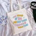 Lihtne ja mitmek&uuml;lgne mood vabaaja tr&uuml;kitud kirjaga kandekott Naistele Harajuku kandikott T&uuml;drukutele &otilde;lakottidele naistele 24*26cm