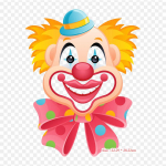 Kloun joonistab soojus&uuml;lekandele kurja rauda, ​​tr&uuml;kkimine, vin&uuml;&uuml;lplaastrid, riiete kleebis.