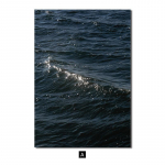 P&otilde;hjamaade sinine merelaine maastik Plakat Meremaastik l&otilde;uendimaal Seinakunstitr&uuml;kk Moodsad pildid elutoa kodukaunistamiseks A4 21x30cm No Frame