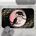 Raven Moon vannimatt Gothic Bird Silhouette Blood Moon Decor Witchy Crow du&scaron;ivaip &Otilde;udne okultne kodukaunistus Goth Star k&ouml;&ouml;givaip 40x120cm
