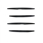 L&auml;ikiv must/s&uuml;siniku mustriga &otilde;hunuga eesmise udutule katte iluv&otilde;re liistud Mercedes Benz GLC X253 2016 2017 jaoks 4PCS Bright Black