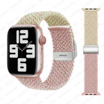 Nailonist punutud silmusrihmaga kellarihm Apple Watch 8 Ultra 7 Band 49mm 41mm 45mm Correa k&auml;ev&otilde;ru IWatch Series 8 7 6 3 4 5 SE 38mm 40mm 42mm 44mm Rihm 38mm 40mm 41mm t&auml;ht/roosa
