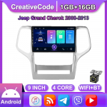9-tolline Androidi autostereo raadio Jeep Grand Cherok 2008-2013 auto multimeediumipleierile GPS-navigatsioonipeakomplekt WIFI 1+16 GB