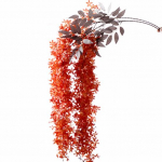Kunstlik lilla Wisteria lilletaimede seinaripp viinapuust pulmalava kaunistus oranž/punane