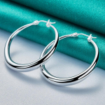 925 Sterling Silver Silver Moon k&otilde;rvar&otilde;ngad Naistele Peened ehted ME203