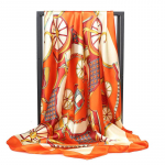 Kvaliteetsed luksuslikud siidist sallid peapael Sallid kaelasall naistele kett siidist sall naiste dekoratiivne sall 90*90cm khaki