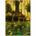 Miyazaki Hayao animefilmide kollektsioon The Wind Rises/Totoro/Spirited Away/Howl Moving Castle plakat toakaunistuse seinakleebiste jaoks 30x21cm
