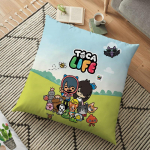 Toca Life World padjap&uuml;&uuml;r Toca Boca padjap&uuml;&uuml;r kodutoolile Lastetoa pehme dekoratiivne padjap&uuml;&uuml;r 45*45cm 25