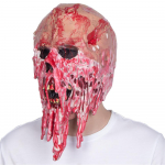 Halloweeni verine n&auml;omask Zombie Mask hirmutav kost&uuml;&uuml;mipidu Cosplay Ghost Horror peakatted Lateks sulav vere pealuu mask punane