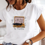 (Aasia suurus) Naiste print Horse Love Animal Trend Cute Lady Tee Top Riietus Vabaaja l&uuml;hikeste varrukatega mood T-s&auml;rk Naiste graafiline T-s&auml;rk S