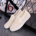 MoodWomen Flats Loafers Kingad Platvorm Single Casual Lazy Kingad 36 beež