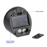 P&auml;ikeseenergia autokella termomeeter LCD-digitaalkell taustvalgustusega auto armatuurlaua kella autotarvikud Solar Power